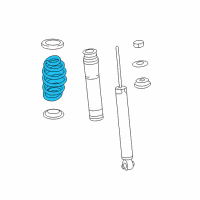 OEM 2011 Lexus CT200h Spring, Coil, Rear Diagram - 48231-76020