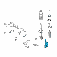 OEM 2001 Nissan Altima Spindle KNUCKLE RH UNPAINTED Diagram - 40014-0Z800