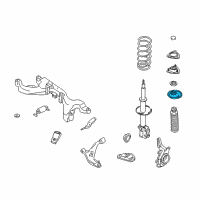 OEM 2000 Nissan Altima Front Spring Seat Assembly Upper Diagram - 54040-5B600