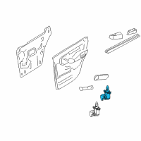 OEM 2004 Ford Explorer Door Jamb Switch Diagram - 4L2Z-14018-AA