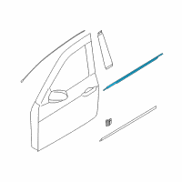 OEM Kia K900 WEATHERSTRIP Assembly-Front Door Belt Diagram - 822103T000