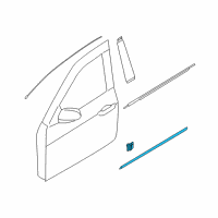 OEM 2015 Kia K900 MOULDING Assembly-Waist Line Diagram - 877113T000