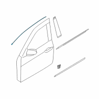 OEM 2015 Kia K900 MOULDING Assembly-Front Door Diagram - 828503T000