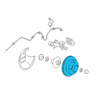 OEM 2005 Ford Focus Rotor Diagram - 4U2Z-1V125-M