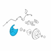 OEM 2005 Ford Focus Splash Shield Diagram - 98AZ-2C028-AA