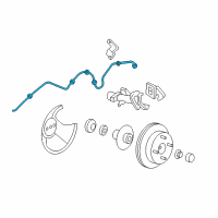 OEM 2000 Ford Focus Brake Hose Diagram - YS4Z-2282-AA