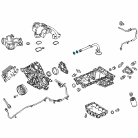 OEM 2021 Ford F-350 Super Duty Oil Tube Gasket Diagram - BC3Z-6626-A