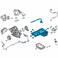 OEM 2014 Ford F-250 Super Duty Upper Oil Pan Diagram - DC3Z-6675-C