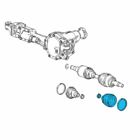 OEM 2022 Chevrolet Colorado Boot Kit-Front Wheel Drive Shaft Cv Joint Diagram - 23474674