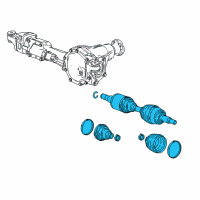 OEM GMC Canyon Front Driver Side Half-Shaft Assembly Diagram - 84275039