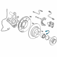 OEM 1996 BMW 750iL Brake Pad Sensor, Rear Diagram - 34-35-1-182-065