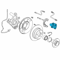 OEM 1994 BMW 750iL Brake Caliper Left Diagram - 34-21-1-163-333