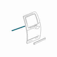 OEM 2012 GMC Canyon Belt Weatherstrip Diagram - 10388368