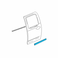 OEM 2005 Chevrolet Colorado Side Molding Diagram - 15218582