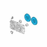 OEM 2005 Chevrolet Impala Fan Blade Diagram - 88956882