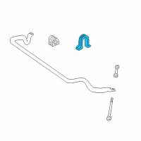 OEM 2004 Ford F-150 Stabilizer Bar Bracket Diagram - F65Z-5487-FA