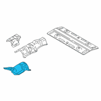 OEM Lincoln Heat Shield Diagram - GT4Z-5811130-A