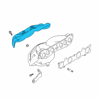 OEM 2018 Nissan Rogue Cover-Exhaust Manifold Diagram - 16590-4BA0A