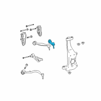 OEM 2013 Lexus LS600h Front Suspension Upper Control Arm Assembly Right Diagram - 48610-59135