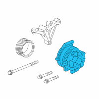 OEM 2007 Honda Civic Alternator Assembly (Csd73) (Denso) Diagram - 31100-RTA-033