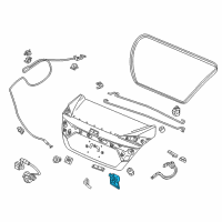 OEM Honda Lock Assembly, Trunk Diagram - 74851-TBA-A01