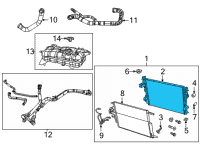 OEM 2022 Ram 1500 ENGINE COOLING Diagram - 68430021AA