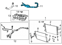 OEM Ram 1500 RADIATOR OUTLET Diagram - 68429995AC