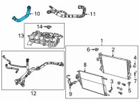 OEM Ram 1500 RADIATOR INLET Diagram - 68429994AA