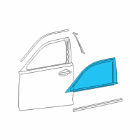 OEM 2010 Lexus LS460 MOULDING Sub-Assembly, Front Diagram - 75702-50041