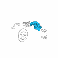 OEM 1999 Jeep Grand Cherokee CALIPER-Disc Brake Diagram - 5011975AB