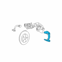 OEM 2000 Jeep Grand Cherokee Bracket Diagram - 5011980AA