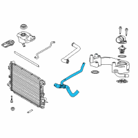 OEM 2010 Ford Mustang Lower Hose Diagram - AR3Z-8286-B