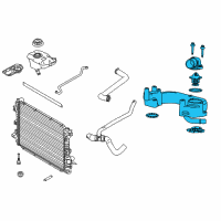 OEM 2007 Ford Mustang Thermostat Unit Diagram - 7R3Z-8C368-D