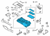 OEM 2021 Ford F-150 PANEL ASY - CONSOLE Diagram - ML3Z-15045A36-BA