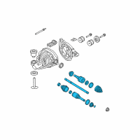 OEM 2003 Mercury Mountaineer Axle Assembly Diagram - 1L2Z-4K139-CB