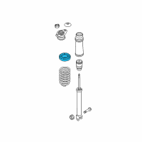 OEM 2017 Kia Sportage Pad-Rear Spring, Upper Diagram - 55331D3000