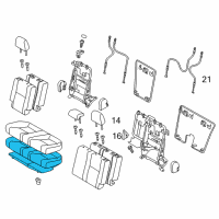 OEM 2015 Scion tC Seat Cushion Pad Diagram - 71503-21020