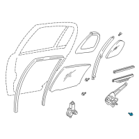 OEM 2002 Toyota Prius Regulator Bolt Diagram - 91511-60608