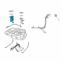 OEM 2015 Dodge Journey Fuel Pump/Level Unit Module Kit Diagram - 5145614AB