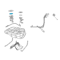 OEM 2017 Dodge Journey Seal-Fuel Pump And Level Unit Diagram - 68048313AA