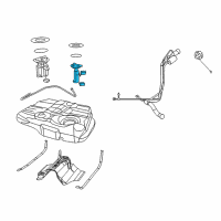 OEM 2019 Dodge Journey Auxiliary Fuel Pump Module Kit Diagram - 68038902AB