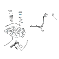 OEM 2012 Dodge Charger O Ring-Fuel Pump And Level Unit Diagram - 55366298AA