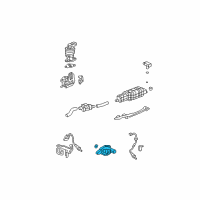 OEM 2006 Honda Civic Valve Assembly, Purge Control Solenoid Diagram - 36162-RNA-A01