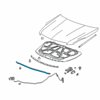 OEM 2018 Cadillac XTS Rear Weatherstrip Diagram - 20864627