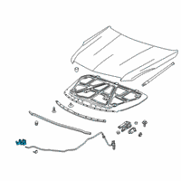 OEM 2017 Cadillac XTS Lock Diagram - 13512013