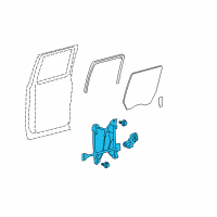 OEM 2013 Ford F-150 Window Regulator Diagram - BL3Z-1627000-A