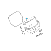 OEM 2009 Nissan Versa Hinge Assy-Back Door Diagram - 90400-ED00A