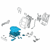 OEM Hyundai Equus Cushion Assembly-Front Seat, Passenger Diagram - 88200-3N620-NVN