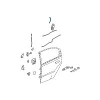 OEM 2006 Chevrolet Malibu Rod-Rear Side Door Outside Handle Diagram - 10375496