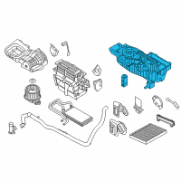 OEM 2010 Ford Taurus AC & Heater Assembly Diagram - AE9Z-19850-C